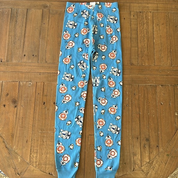 Hanna andersson Star Wars Blue bb8 r2d2 long John  Pajama Set nwot - Picture 5 of 7